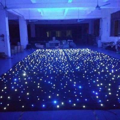 8CH Christmas Star Curtain Lights IP33 Rated For Stage Backdrop DJ Blue White Decoration