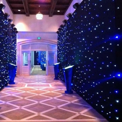 Decorative Star Curtain LED Lights Blue White For Wedding Disco Party Club Bar DJ Show