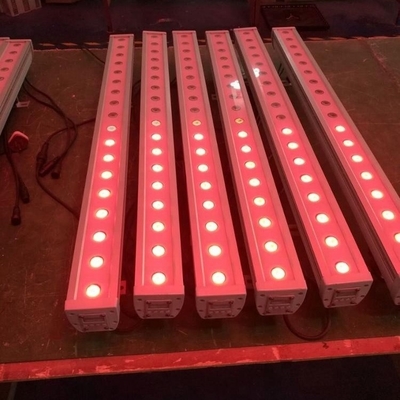 Outdoor Waterproof 18pcs 3W RGB LED Wall Washer Bar Lights Long Life Span Life 100000