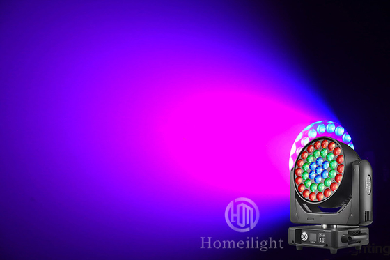 37pcs 15w Zoom Wash RGBW 4in1 Led Moving Head With Ring Control Robin 600 Pixel Effect