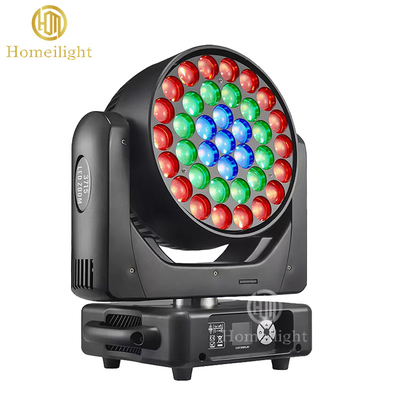 Homei Big Event Shows 37pcs 15w RGBW 4in1 Led Zoom Wash Beam Light Effect DMX512 LED Moving Head