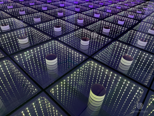3d Mirror Interactive Dance Floor with 600KG Per Square Meter Weight Capacity