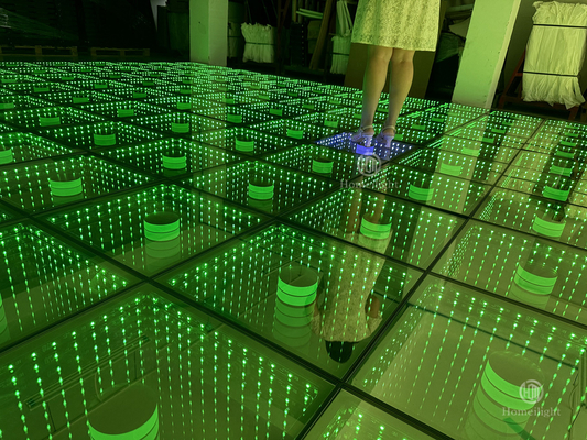 3d Mirror Interactive Dance Floor with 600KG Per Square Meter Weight Capacity
