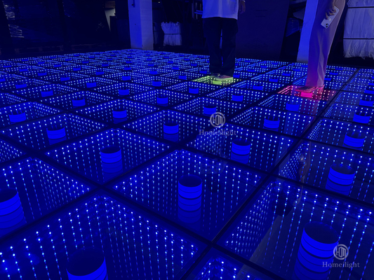 High Brightness 3d Mirror Dance Floor Interactive LED Dance Floor For Wedding Party
