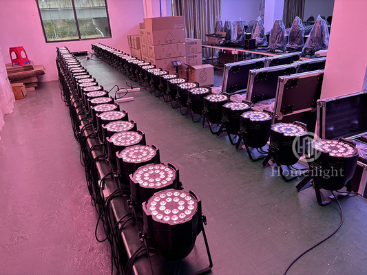 Indoor LED Par Light 24x12W 4in1 Professional DJ Lights for Night Club 24pcs Par Can