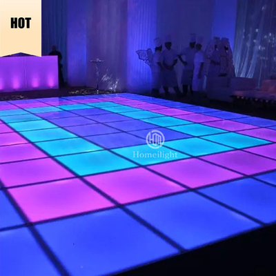 Black Surface LED DJ Style Mirror Dance Floor for Music Play at BAR/Disco Night Light