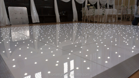Blanco 60*60cm Acrilico Starlit Pista de Baile para la Fiesta de Boda Consumo 5W