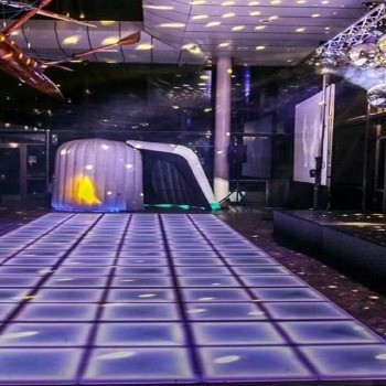 Portable RGB LED Dance Floor Tile DMX512 Sound Active 1*1M Acrylic 26kg Product Weight