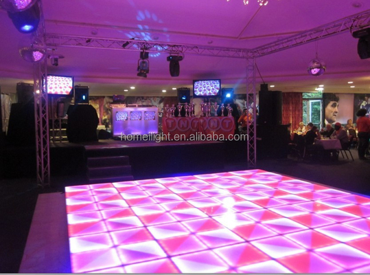 1by1m DMX RGB LED Dance Panels for Wedding Party Lights in White Acrylic Material