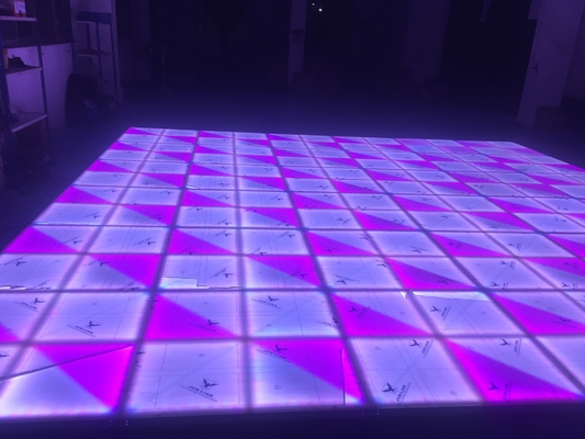 1by1m DMX RGB LED Dance Panels for Wedding Party Lights in White Acrylic Material