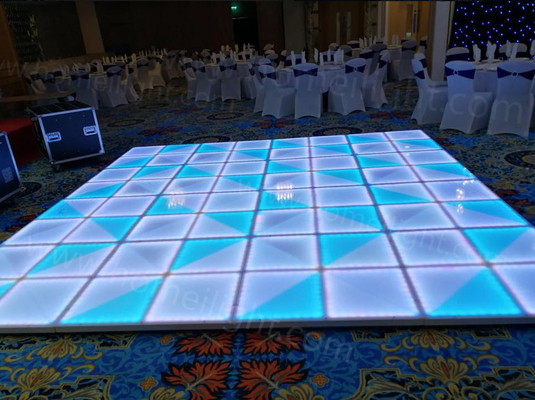 1by1m DMX RGB LED Dance Panels for Wedding Party Lights in White Acrylic Material