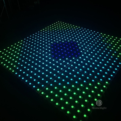 High Quality Tempered Glass LED Illuminate Wireless Video Dance Floor Mat Magnet Dance Floor