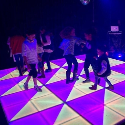 Hotel Most Popular White Starlit RGB LED Dance Floor Panels For 2023 Wedding DJ Bar Party