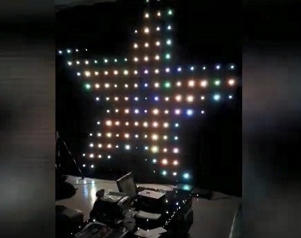 IP33 Rated 4*6m Flexible Stage Decoration Light DMX P15 LED Video Curtain with SMD5050
