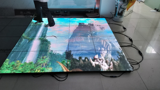 P3.91 Indoor Full Color 3d Video Interactive LED Dance Floor for Video Display