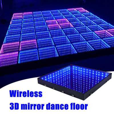 3D Infinity mirror dancefloor portable piste de dance wedding dj party dance floor panels